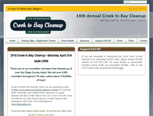Tablet Screenshot of creektobay.org